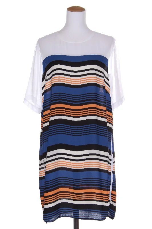 ELVI - Stripe + chiffon tunic! 16