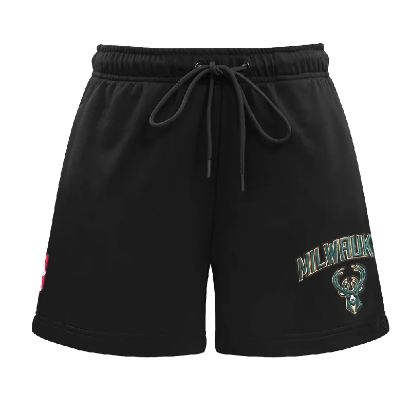 NBA MILWAUKEE BUCKS CLASSIC WOMEN'S SHORT (BLACK)