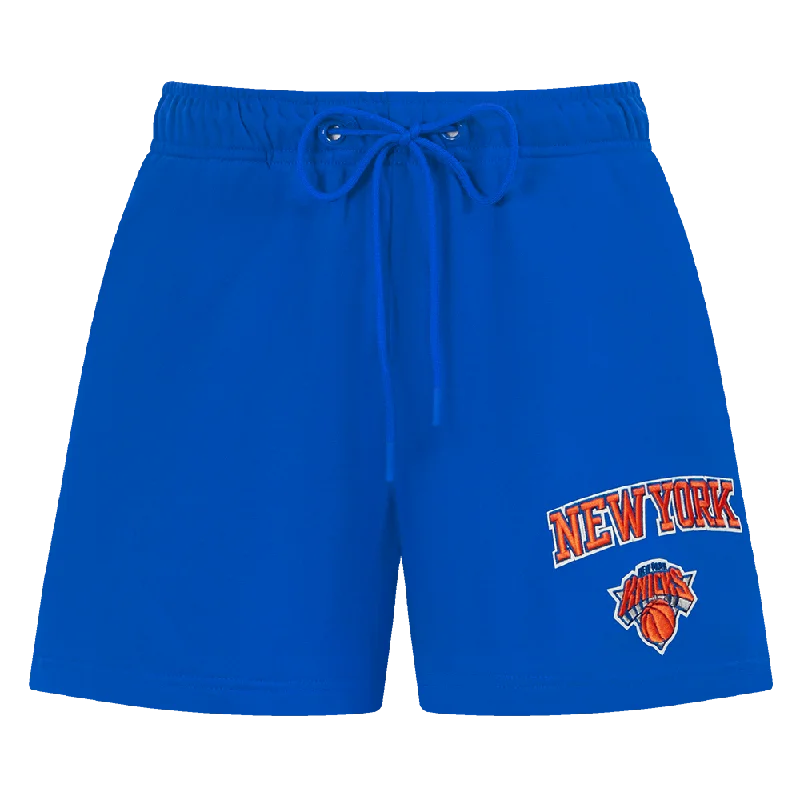 NBA NEW YORK KNICKS CLASSIC WOMEN'S FLC SHORT (ROYAL BLUE)