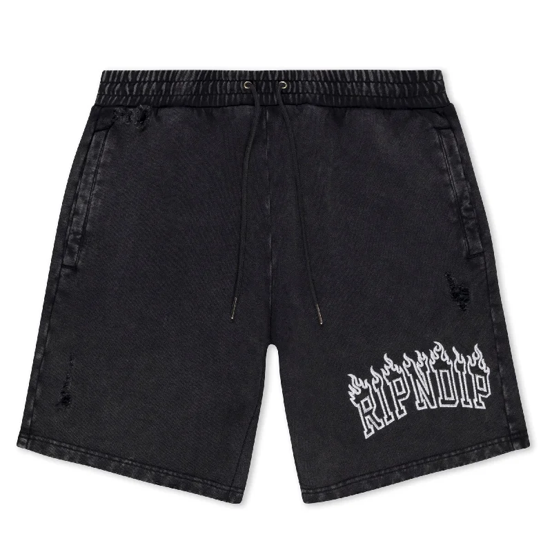 Inferno Sweat Shorts (Black Wash)