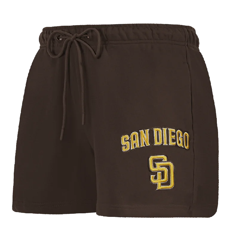 MLB SAN DIEGO PADRES CLASSIC WOMEN'S FLC SHORT (BROWN)