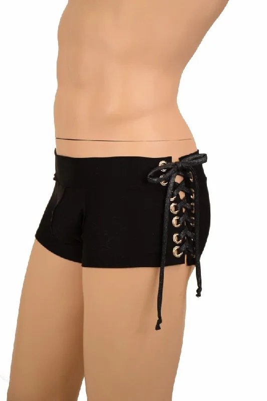 Mens Lowrise Aruba Lace Up Shorts