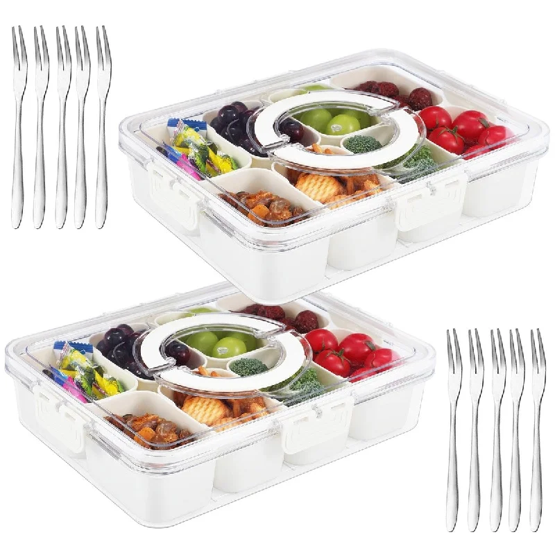 Foldable Travel Laundry Bags in Floral Print for Keeping Clothes Organized2 Pack Divided Serving Tray with Lid,Portable Snack Platters Organizer, Charcuterie Container with 8 Compartments & 5 Forks Foldable Travel Laundry Bags in Floral Print for Keeping Clothes Organized2 Pack Divided Serving Tray with Lid,Portable Snack Platters Organizer, Charcuterie Container with 8 Compartments & 5 Forks