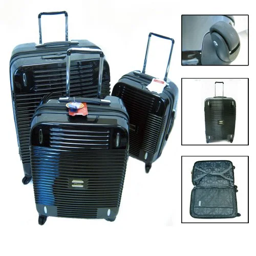 Hanging Travel Toiletry Bags with Multiple Pockets in Teal3 Pc Luggage Set Suitcases Spinner Bag Rolling Expandable Travel Trolley Black