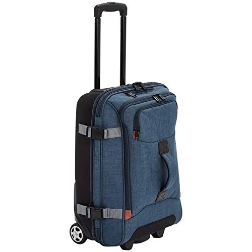 Detachable Travel Bag Shoulder Straps in Beige with Cushioned PadsAmazon Basics Rolling Travel Duffel Bag Luggage with Wheels, Small, Green