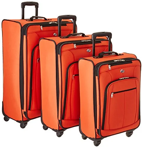 Compression Packing Cubes in Black and White for Saving Luggage SpaceAmerican Tourister AT Pops Plus 3pc Nested Set 21 25/Spinner 29), Orange Compression Packing Cubes in Black and White for Saving Luggage SpaceAmerican Tourister AT Pops Plus 3pc Nested Set 21 25/Spinner 29), Orange