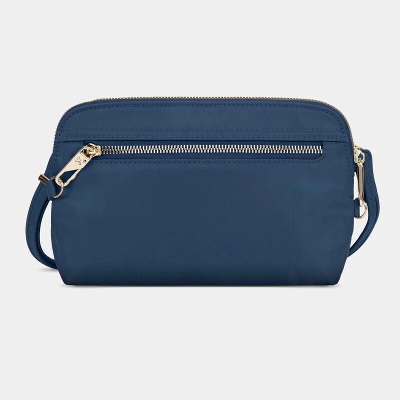 Compact Travel Umbrella Pouches in Navy Blue for Easy StorageTravelon Anti-Theft Tailored Convertible Crossbody Clutch