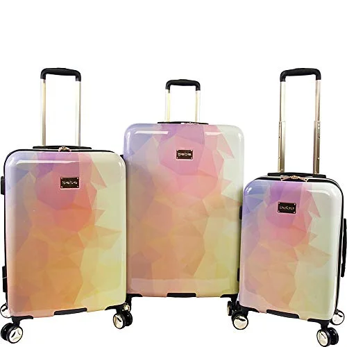 Anti - Theft Crossbody Travel Bags with RFID Protection in Gray for City TripsBEBE Women's Emma 3 Pc Spinner Suitcase Set, Gradient Poly