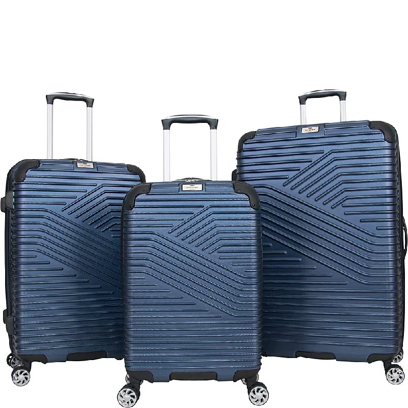 Hanging Travel Toiletry Bags with Multiple Pockets in TealBen Sherman Bangor 3-Piece Lightweight Hardside PET 8-Wheel Spinner Expandable Luggage Set; 20"