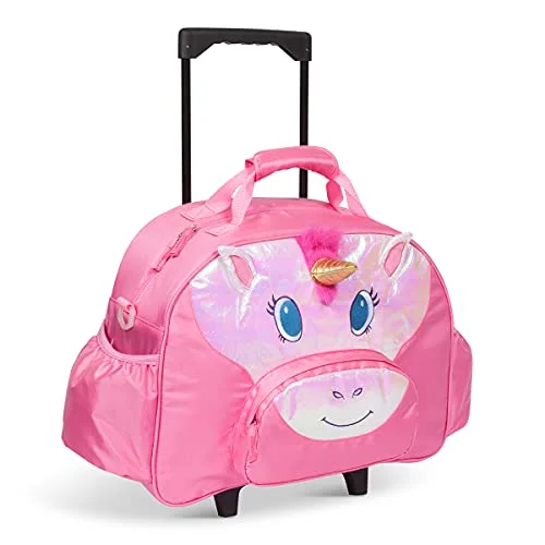 Hanging Travel Toiletry Bags with Multiple Pockets in TealBixbee Kids Luggage, Kids Luggage with Wheels for Girls & Boys with Telescoping Handle, Adjustable Strap and Pockets- Lightweight Kids Suitcase & Carry On Bag for Airport, Travel, Overnight in Unicorn Hanging Travel Toiletry Bags with Multiple Pockets in TealBixbee Kids Luggage, Kids Luggage with Wheels for Girls & Boys with Telescoping Handle, Adjustable Strap and Pockets- Lightweight Kids Suitcase & Carry On Bag for Airport, Travel, Overnight in Unicorn