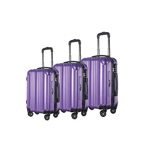 Lightweight Nylon Travel Organizer Pouches in Multicolor for Neat PackingBRIO Luggage 3-piece Hardside Spinner Luggage Set Silver