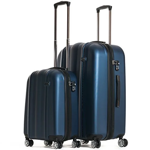 Travel Neck Pillow Covers in Soft Fleece in Gray for ComfortCALPAK Winton' Expandable Luggage Set, Navy Blue