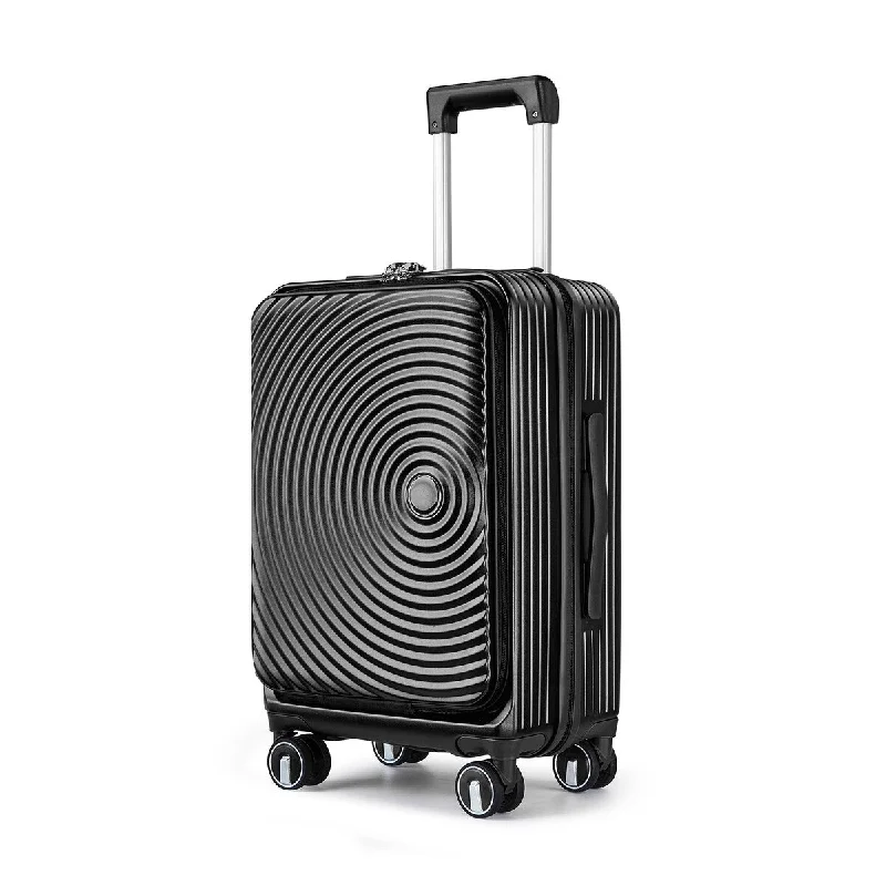 Adjustable Luggage Straps in Pink with Reflective Stripes for Night TravelCamp Trunks PC Luggage Sets 3 Piece Password Box for Short Trips and Long Travel, Trolley Case Luggage Expandable Suitcase