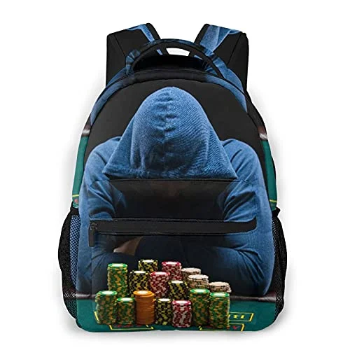 Foldable Travel Laundry Bags in Floral Print for Keeping Clothes OrganizedCasual Backpack,Man Gambling Gaming Table Game Casino Bo,Business Daypack Schoolbag For Men Women Teen