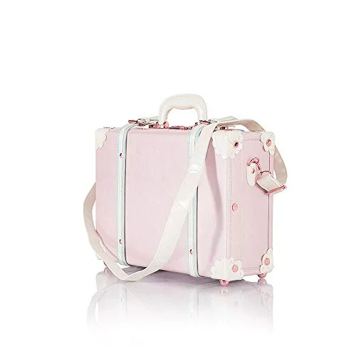 Anti - Theft Crossbody Travel Bags with RFID Protection in Gray for City TripsCOTRUNKAGE Large 16" Carry On Suitcase Cute Pu Leather Floral Overnight Vintage Trunk Luggage Bag for Women (16", Cherry Pink) Anti - Theft Crossbody Travel Bags with RFID Protection in Gray for City TripsCOTRUNKAGE Large 16" Carry On Suitcase Cute Pu Leather Floral Overnight Vintage Trunk Luggage Bag for Women (16", Cherry Pink)