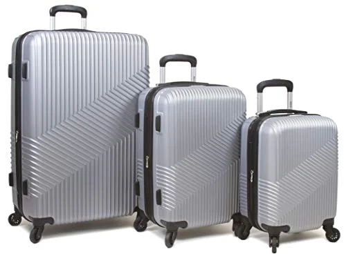 Compression Packing Cubes in Black and White for Saving Luggage SpaceDejuno Troy ABS 3-Piece Hardside Spinner Luggage Set - Silver Compression Packing Cubes in Black and White for Saving Luggage SpaceDejuno Troy ABS 3-Piece Hardside Spinner Luggage Set - Silver