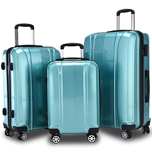 Travel Neck Pillow Covers in Soft Fleece in Gray for ComfortDurable 3 Piece Luggage Sets,BestComfort 8 Spinner Wheels Carry on Suitcase with Combination Lock Travel Neck Pillow Covers in Soft Fleece in Gray for ComfortDurable 3 Piece Luggage Sets,BestComfort 8 Spinner Wheels Carry on Suitcase with Combination Lock