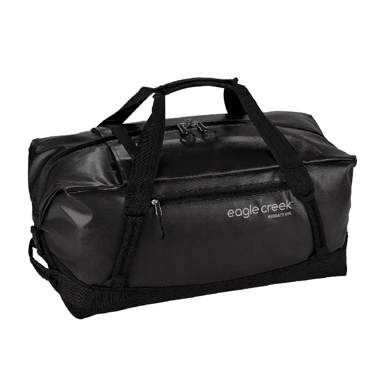 Travel Neck Pillow Covers in Soft Fleece in Gray for ComfortEagle Creek Migrate Duffel Bag 60L - Black
