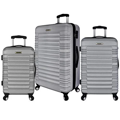 Anti - Theft Crossbody Travel Bags with RFID Protection in Gray for City TripsElite Luggage 3-Piece Hardside Spinner Luggage Set, Silver Anti - Theft Crossbody Travel Bags with RFID Protection in Gray for City TripsElite Luggage 3-Piece Hardside Spinner Luggage Set, Silver