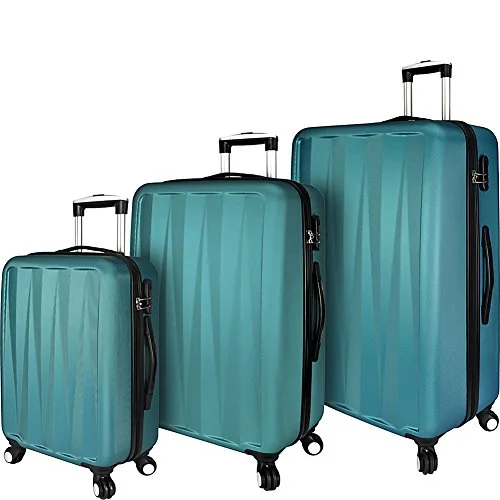 Women's Travel Makeup Bags with Mirror in Pink and BlackElite Luggage Verdugo 3 Piece Hardside Spinner Luggage Set (Teal) Women's Travel Makeup Bags with Mirror in Pink and BlackElite Luggage Verdugo 3 Piece Hardside Spinner Luggage Set (Teal)