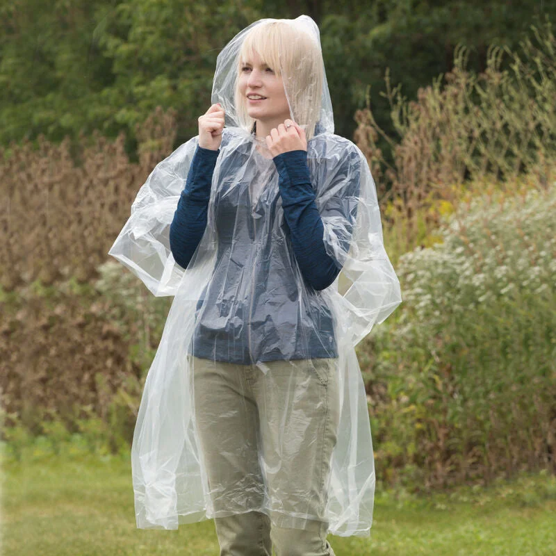 Hanging Travel Toiletry Bags with Multiple Pockets in TealTravelon Emergency Rain Poncho