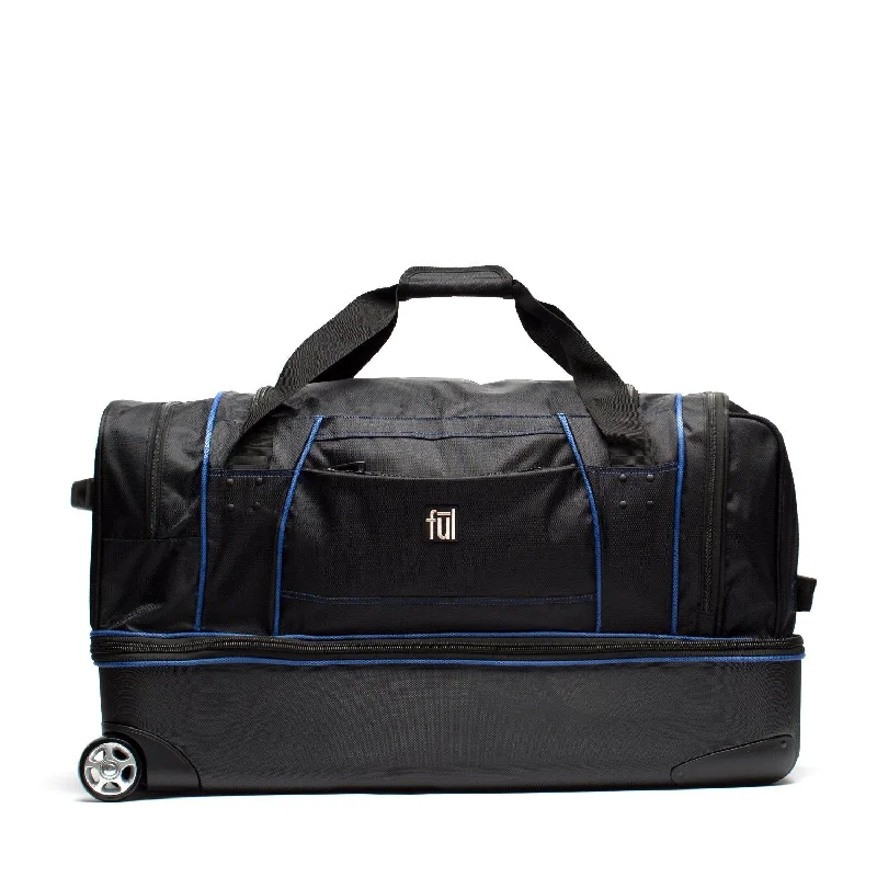 Leather - Trimmed Travel Laptop Sleeves in Burgundy for ProtectionWorkhorse 30" Rolling Duffel Bag Leather - Trimmed Travel Laptop Sleeves in Burgundy for ProtectionWorkhorse 30" Rolling Duffel Bag