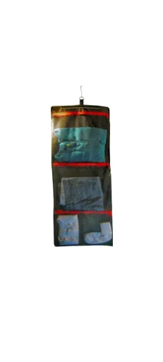 Women's Travel Makeup Bags with Mirror in Pink and BlackSmooth Trip Hanging Travel Organizer