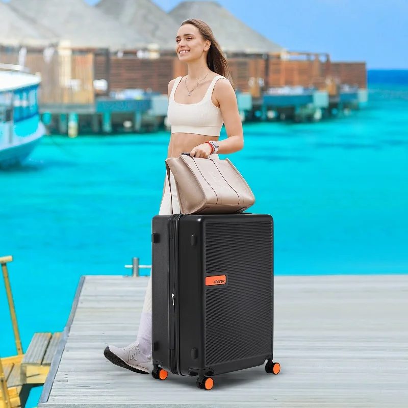 Travel Jewelry Organizers in Velvet with Multiple Compartments in PurpleHardside Luggage Spinner Suitcase Sets w/ TSA Lock (20 24 28)", Black Travel Jewelry Organizers in Velvet with Multiple Compartments in PurpleHardside Luggage Spinner Suitcase Sets w/ TSA Lock (20 24 28)", Black