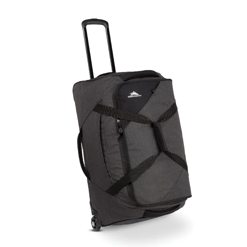 Anti - Theft Crossbody Travel Bags with RFID Protection in Gray for City TripsHigh Sierra Forester Collection 28" Wheeled Duffle - Black Heather/Black