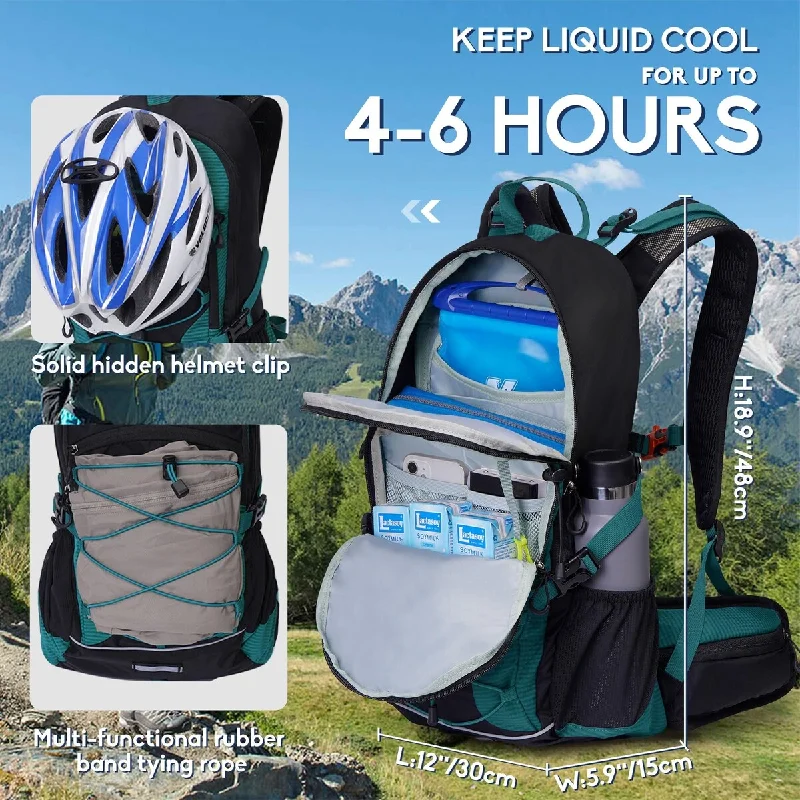 Leather - Trimmed Travel Laptop Sleeves in Burgundy for ProtectionHydration Backpack Water Backpack with Rain Cover 2L Water Bladder, Insulation Hydration Day Rucksack for Hiking Leather - Trimmed Travel Laptop Sleeves in Burgundy for ProtectionHydration Backpack Water Backpack with Rain Cover 2L Water Bladder, Insulation Hydration Day Rucksack for Hiking