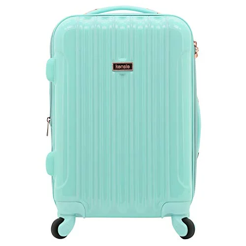 Travel Jewelry Organizers in Velvet with Multiple Compartments in Purplekensie Women's Alma Hardside Spinner Luggage, Opal, Carry-On 20-Inch Travel Jewelry Organizers in Velvet with Multiple Compartments in Purplekensie Women's Alma Hardside Spinner Luggage, Opal, Carry-On 20-Inch