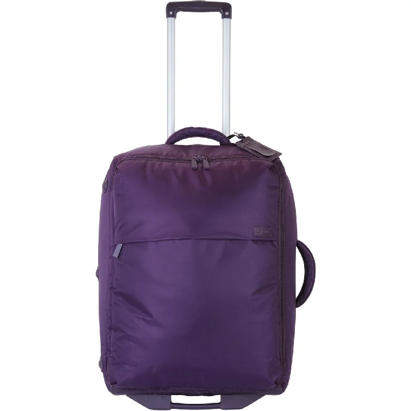 Adjustable Luggage Straps in Pink with Reflective Stripes for Night TravelFoldable 25" 2-Wheel Medium Luggage