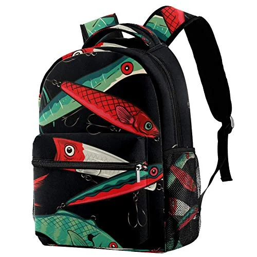 Travel Jewelry Organizers in Velvet with Multiple Compartments in PurpleLORVIES Japanese Style Fishing Lures Pattern Casual Backpack School Bag Travel Daypack