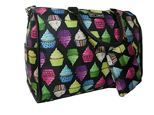 Travel Jewelry Organizers in Velvet with Multiple Compartments in PurpleNew Betsey Johnson Weekender Luggage Bag Tote & Wristlet Cup Cakes 2 Piece Set