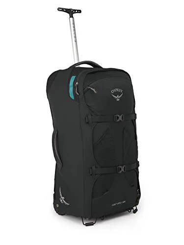 Detachable Travel Bag Shoulder Straps in Beige with Cushioned PadsOsprey Packs Fairview 65 Women's Wheeled Luggage, Black