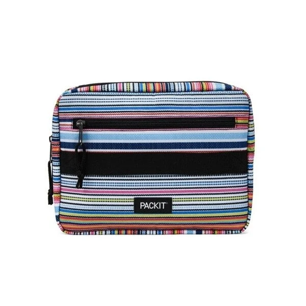 Detachable Travel Bag Shoulder Straps in Beige with Cushioned PadsPACKIT BENTO BOX SET - Blanket Stripe