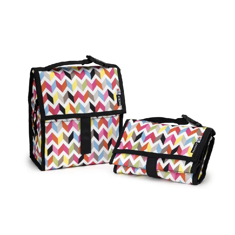 Anti - Theft Crossbody Travel Bags with RFID Protection in Gray for City TripsPACKiT Freezable Lunch Bag