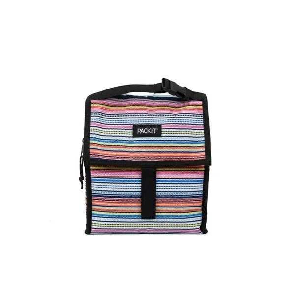 Travel Shoe Bags in Polyester with Ventilation Holes in KhakiPACKIT FREEZABLE LUNCH BAG - Blanket Stripe