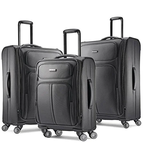 Lightweight Nylon Travel Organizer Pouches in Multicolor for Neat PackingSamsonite Leverage LTE 3 Piece Set (Charcoal) Lightweight Nylon Travel Organizer Pouches in Multicolor for Neat PackingSamsonite Leverage LTE 3 Piece Set (Charcoal)