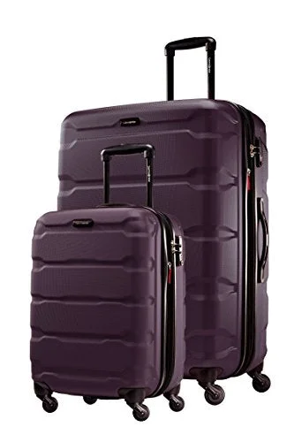 Travel - Size Toiletry Bottles with Leak - Proof Caps in ClearSamsonite Omni PC 2 Piece Set of 20 and 28 Spinner (Purple) Travel - Size Toiletry Bottles with Leak - Proof Caps in ClearSamsonite Omni PC 2 Piece Set of 20 and 28 Spinner (Purple)