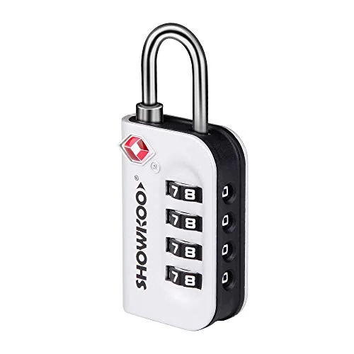 Travel - Size Toiletry Bottles with Leak - Proof Caps in ClearSHOWKOO TSA Luggage Locks - 4 Digit Combination Steel Padlocks - Approved Travel Lock for Suitcases & Baggage (Silver) Travel - Size Toiletry Bottles with Leak - Proof Caps in ClearSHOWKOO TSA Luggage Locks - 4 Digit Combination Steel Padlocks - Approved Travel Lock for Suitcases & Baggage (Silver)