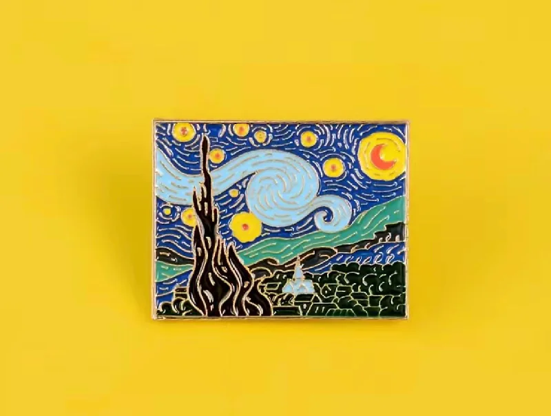 Foldable Travel Laundry Bags in Floral Print for Keeping Clothes OrganizedStarry Night Brooch- $1.99
