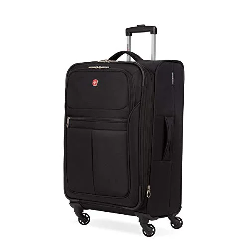 Hanging Travel Toiletry Bags with Multiple Pockets in TealSwissGear 4010 Softside Luggage with Spinner Wheels, Black, Checked-Medium 23-Inch Hanging Travel Toiletry Bags with Multiple Pockets in TealSwissGear 4010 Softside Luggage with Spinner Wheels, Black, Checked-Medium 23-Inch
