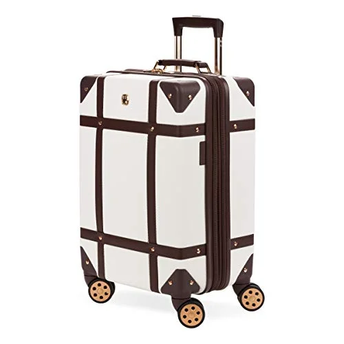 Anti - Theft Crossbody Travel Bags with RFID Protection in Gray for City TripsSwissGear 7739 Trunk, Hardside Spinner Luggage, Carry-On - White