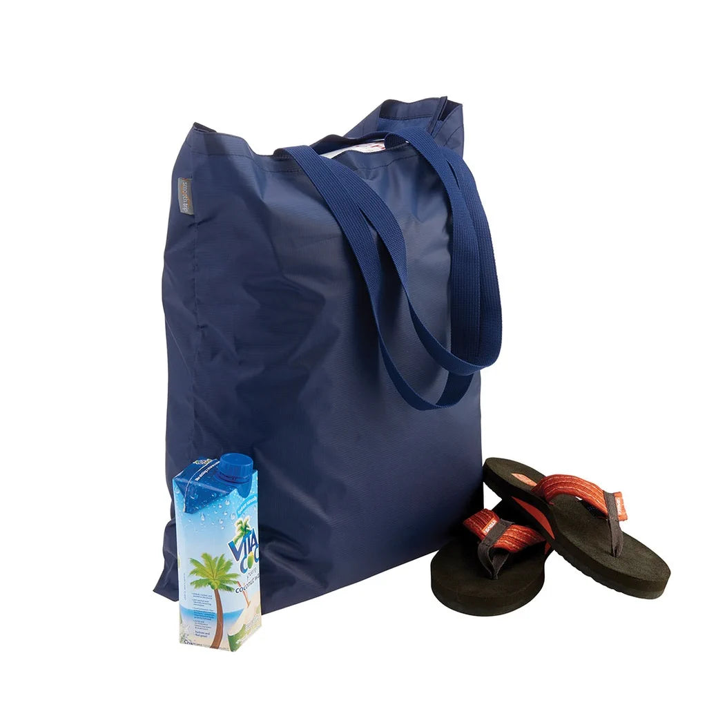 Compression Packing Cubes in Black and White for Saving Luggage SpaceSmooth Trip Foldable Shopping Bag