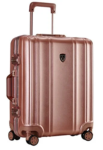 Women's TSA - Approved Luggage Locks in Rose Gold for Secure TravelTPRC Donna Hardside/Aluminum Frame Spinner Luggage, Rose Gold, Carry-On 20-Inch