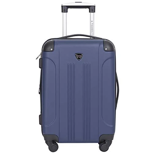 Monogrammed Leather Luggage Tags in Brown for a Personalized TouchTravelers Club Chicago II Expandable Spinner Carry-On Luggage, Cobalt Blue, 20-Inch