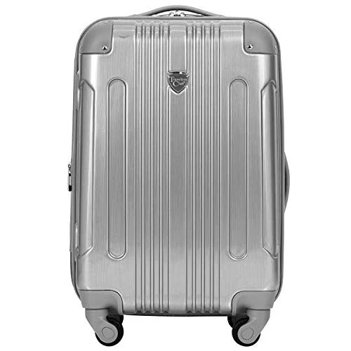 Travel Jewelry Organizers in Velvet with Multiple Compartments in PurpleTravelers Club Polaris Hardside Metallic Spinner Luggage, Silver, Carry-On 20-Inch
