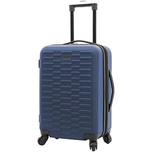 Adjustable Luggage Straps in Pink with Reflective Stripes for Night TravelTravelers Club Shannon Hardside Expandable Spinner Luggage, Navy Blue, Carry-On 20-Inch
