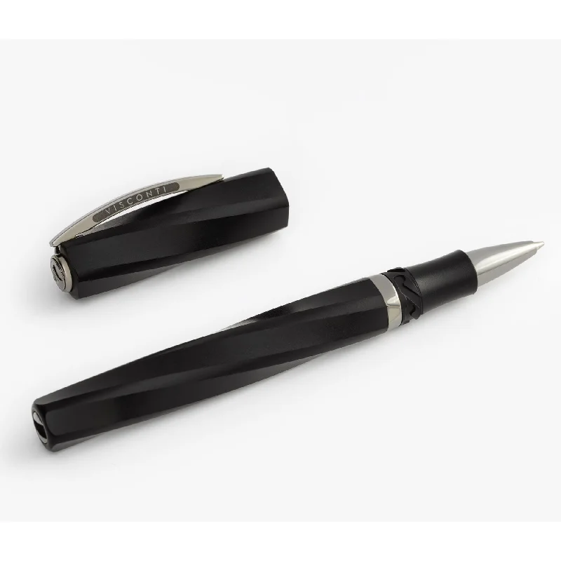 Detachable Travel Bag Shoulder Straps in Beige with Cushioned PadsVisconti Divina Matte Black Rollerball Pen